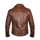 Men’s Vintage Quilted Brown Biker Jacket