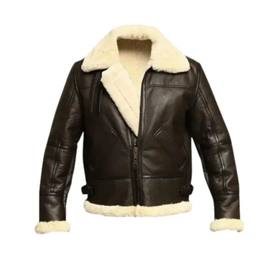 Mens Aviator B3 Bomber Sheepskin Jacket