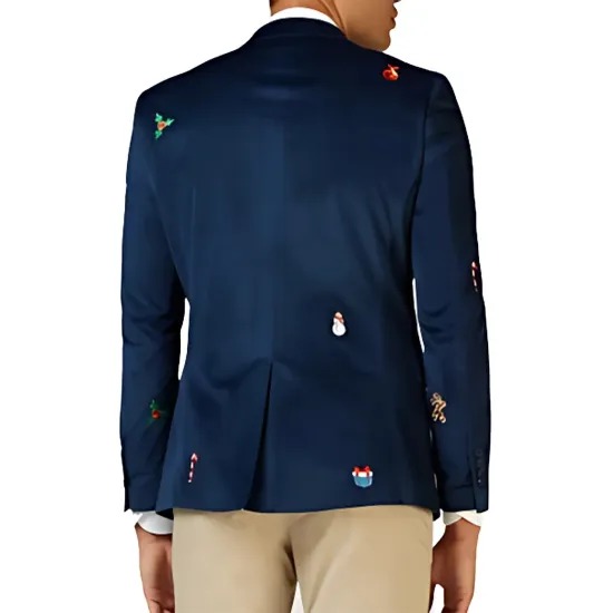 Mens Christmas Blue Blazer