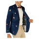 Mens Christmas Blue Blazer