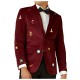 Mens Christmas Burgundy Blazer