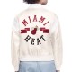 Miami Heat Printed Logo Varsity Satin Jacket