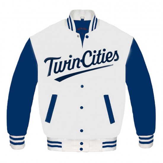 Minnesota Twins Navy and Red Varsity Jacket