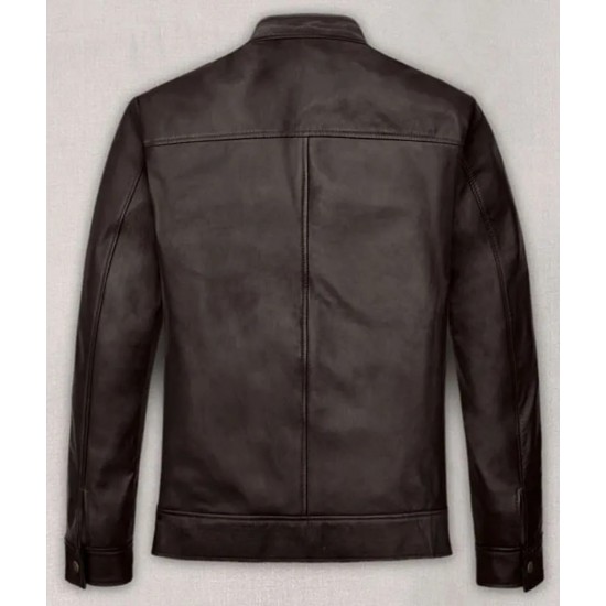 Michael Jordan Brown Leather Jacket