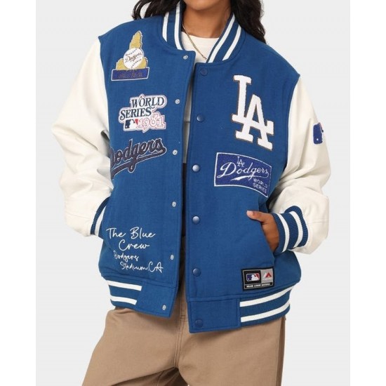 Multi Hit Los Angeles Dodgers Varsity Jacket