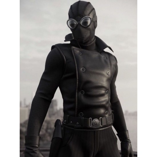 Nicolas Cage Spider-Man Noir Leather Vest