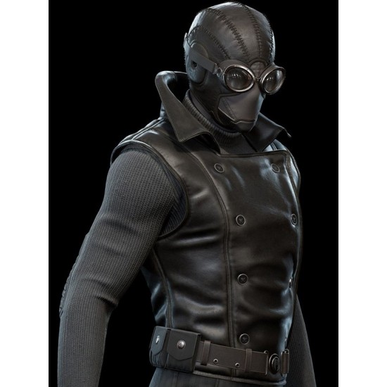 Nicolas Cage Spider-Man Noir Leather Vest