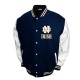 Notre Dame Fighting Irish Graduate Navy and White Varsity Jacket