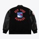 NY Rangers Black Out Team Logo Varsity Jacket