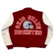 Ohio State Buckeyes Burgundy and White Varsity Jacket