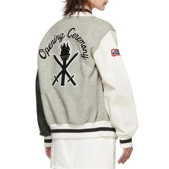 Opening Ceremony Jessica Alba Wool Varsity Jacket