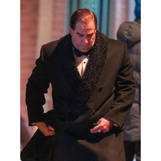 Oswald Cobblepot The Penguin Black Wool Coat