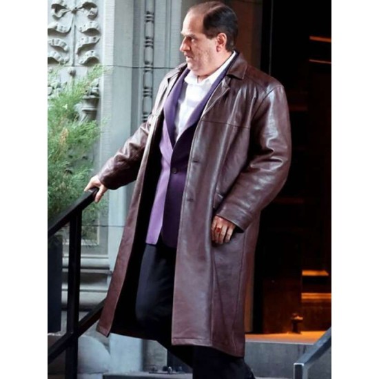 Oswald Cobblepot The Penguin Brown Leather Coat