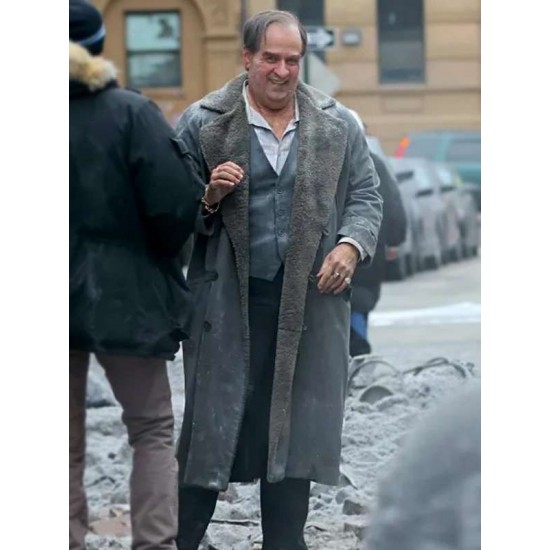 Oswald Cobblepot The Penguin Shearling Leather Coat