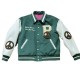 Peaceful People Green Varsity Jacket