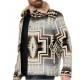 Pendleton Mens Silverton Multicolor Snap Wool Short Coat