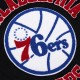 Philadelphia 76ers Black Out Team Logo Varsity Jacket