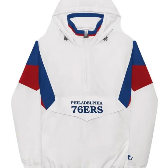 Philadelphia 76ers Breakaway White Jacket