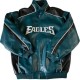 Philadelphia Eagles Green and Black Leather Jacket