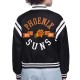 Phoenix Suns Printed Logo Varsity Satin Jacket