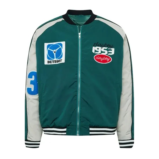 Playboy Varsity Green Jacket