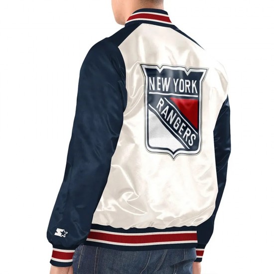 Renegade NY Rangers Navy and White Jacket