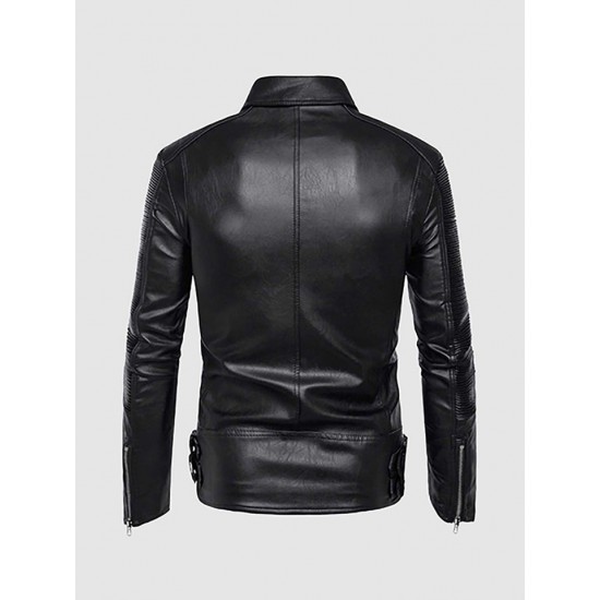 Retro Motorcycle Leather Jacket