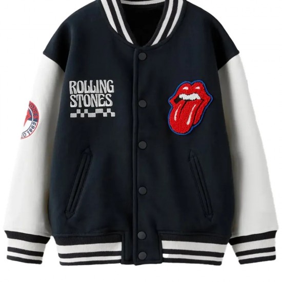 Rolling Stones Wool Bomber Jacket