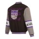 Sacramento Kings Black and Gray Varsity Wool Jacket