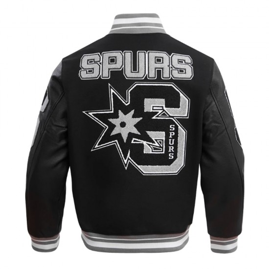 San Antonio Spurs Mashup Classic Rib Varsity Jacket