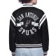 San Antonio Spurs Printed Logo Varsity Satin Jacket