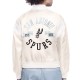 San Antonio Spurs Printed Logo Varsity Satin Jacket