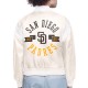 San Diego Padres Printed Logo Varsity Satin Jacket