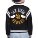 San Diego Padres Printed Logo Varsity Satin Jacket