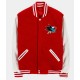 San Jose Sharks Red and White Varsity Jacket