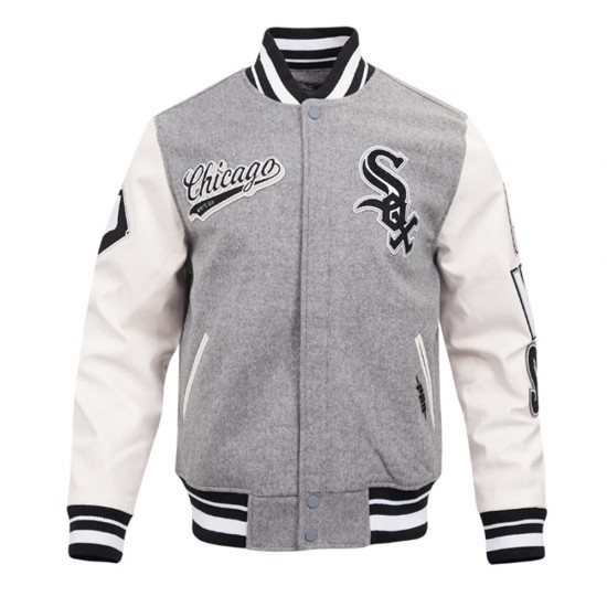 Script Tail Chicago White Sox Classic Rib Varsity Jacket