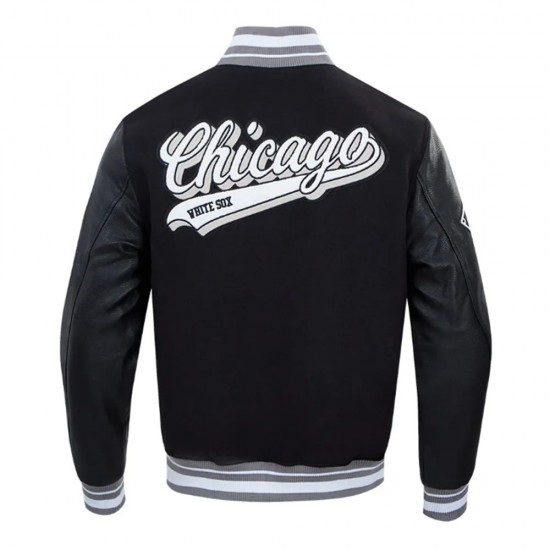 Script Tail Chicago White Sox Classic Rib Varsity Jacket