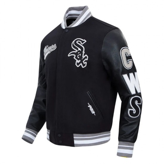 Script Tail Chicago White Sox Classic Rib Varsity Jacket