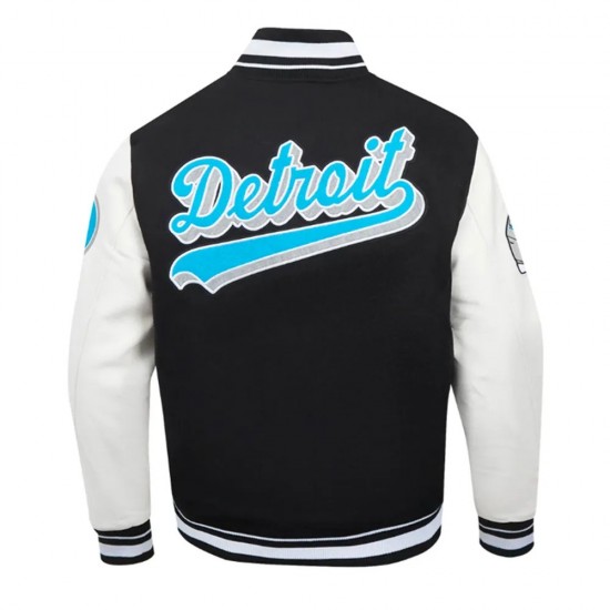 Script Tail Detroit Lions Classic Rib Varsity Jacket