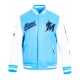 Script Tail Miami Marlins Classic Rib Varsity Jacket