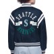 Seattle Mariners Printed Logo Varsity Satin Jacket