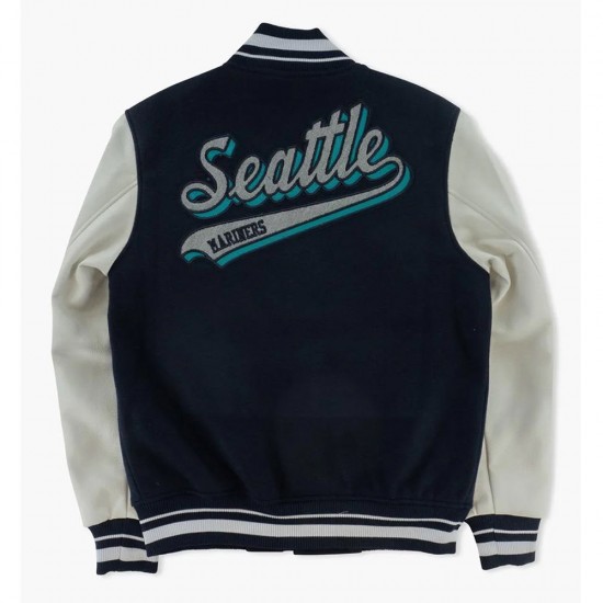 Seattle Mariners Script Tail Varsity Jacket