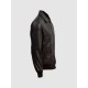 Sheep Leather Black  Bomber Jacket