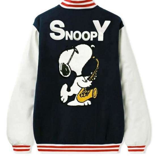 Snoopy Butter Letterman Jacket