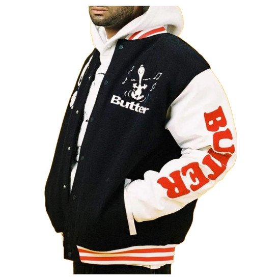 Snoopy Butter Letterman Jacket