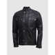 Soft Black Sheepskin Jacket for Men – Lightweight