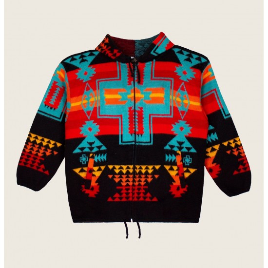 Southwestern Wool Jacket Native American Style