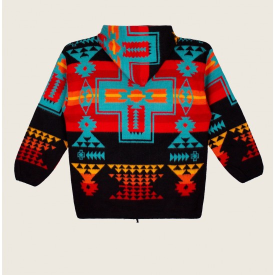 Southwestern Wool Jacket Native American Style