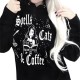 Spells Cats And Coffee Halloween Hoodie