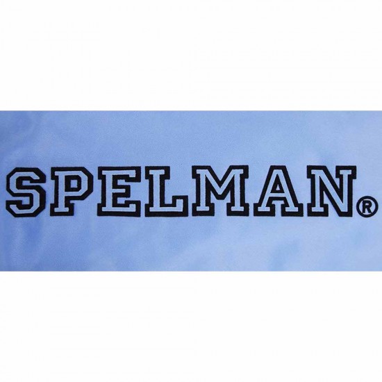 Spelman College Classic Rib Blue Satin Jacket